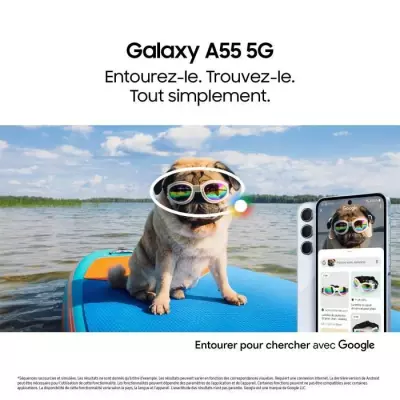 Samsung Galaxy A55 128 Go 5G Lime - Plus responsable et facilement réparable