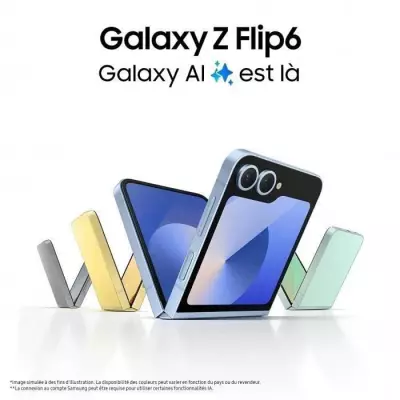 Samsung Galaxy Z Flip6 256 Go Vert - Compact et écoresponsable