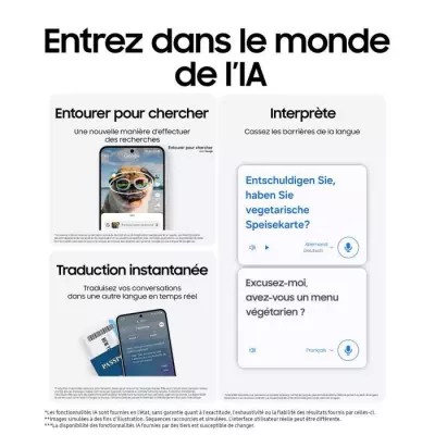 Samsung Galaxy S24 FE Smartphone 128 Go Graphite - Éco-responsable et facilement réparable
