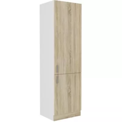 Colonne 2 portes chêne sonoma - L60xP57xH210 cm