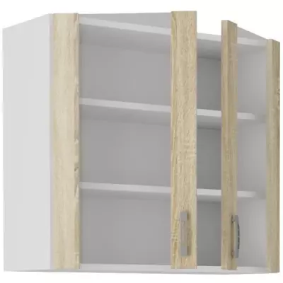 Meuble haut 2 portes chêne Sonoma - L80 x P31 x H71,5 cm
