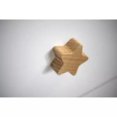 Ensemble Chambre Bébé Duo OSLO - Lit 120x60 + Commode à langer étoiles