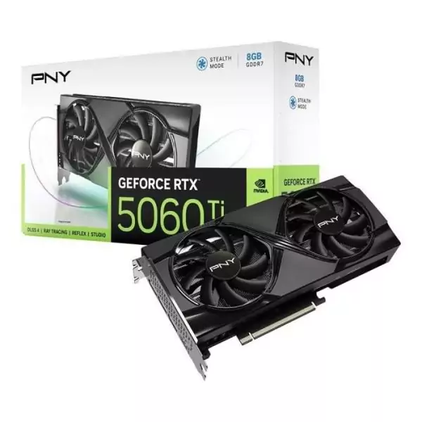 PNY - Carte graphique - GeForce RTX™ 5060 Ti - 8GB - Dual Fan DLSS 4