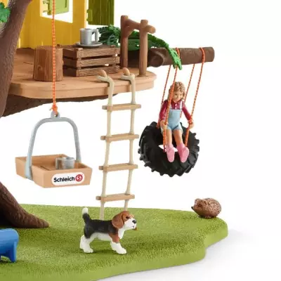 Cabane Aventure dans les Arbres - Coffret 60 Pièces avec Balançoire