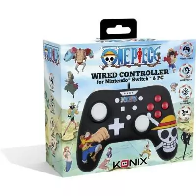 Manette - Konix - One Piece - Filaire - 3 m - Motif Luffy - Nintendo Switch Manette - Konix - One Piece - Filaire - 3 m - Motif Luffy - Nintendo Switch
