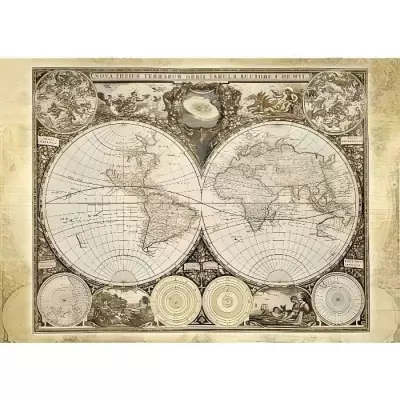 Puzzle Mappemonde Historique Schmidt Spiele - 2000 Pièces - Qualité Premium