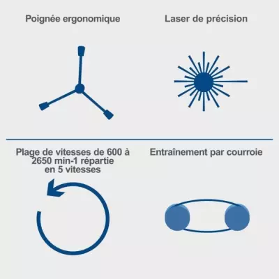 Perceuse à colonne SCHEPPACH DP16VLS - Précise et compacte