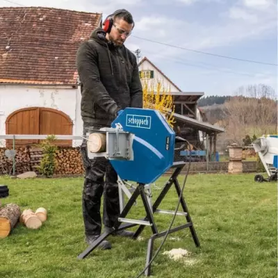 Scie à bûches Scheppach HS410: lame Ø 405mm - 2200W - garantie 5 ans