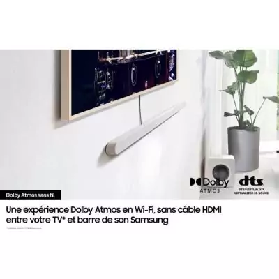 Barre de son 3.1.2ch - SAMSUNG - HW-S811D/XE - Atmos sans fil - Ultra-fine - Wifi - Bluetooth - Contrôle vocal - Q-Symphony 3.0