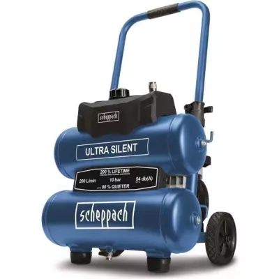 Compact et puissant: Compresseur d'air ultra-silencieux 20L Scheppach