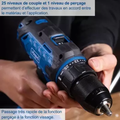 Perceuse visseuse sans fil 45 Nm - SCHEPPACH 20V IXES