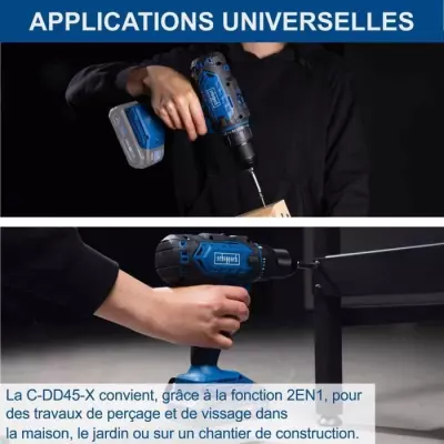 Perceuse visseuse sans fil 45 Nm - SCHEPPACH 20V IXES