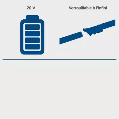 Ensemble Elagueuse + Taille-haies sans fil SCHEPPACH 20V - Pratique et polyvalent