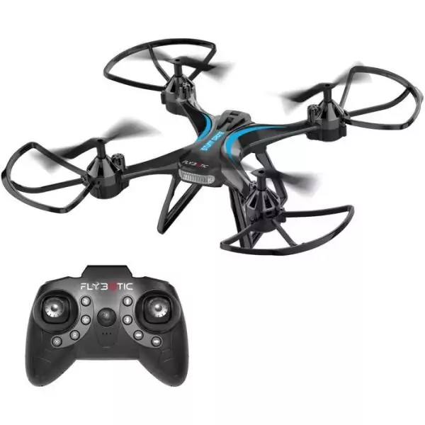 Drone - FLYBOTIC - Stunt Drone - 2,4 GHz - Vol stationnaire - 360° Flip - 2 batteries incluses - Des 14 ans
