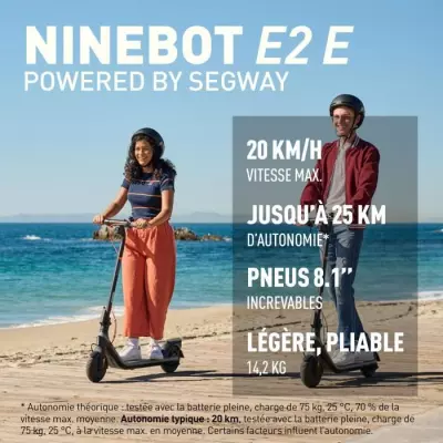 Trottinette électrique Ninebot E2 E : Compacte et performante