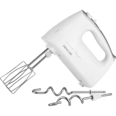 Batteur électrique Sencor avec bol rotatif - Puissant 500W - Argent