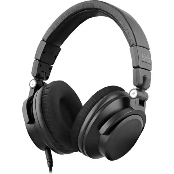 Casque filaire monitoring - T'nb - Studio - Jack 3,5mm + 6,35mm - Arceau réglable - Pliable - Noir