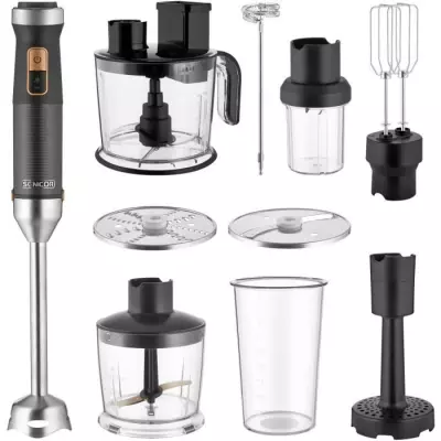 Mixeur plongeant 7 en 1 Sencor SHB6552BK - 1500 W - Noir