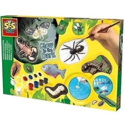 Créez des animaux effrayants avec SES CREATIVE - Kit de moulage et peinture