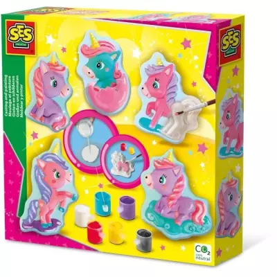 Mouler et peindre des bébés licornes avec SES CREATIVE - Jeu de peinture