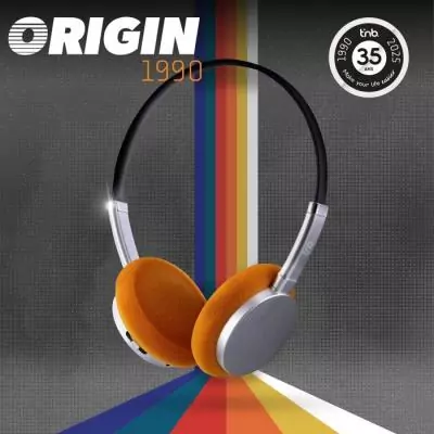 Casque sans fil - T'nb - Origin - Bluetooth - Autonomie jusqu'a 40h - Arceau réglable - Noir/gris