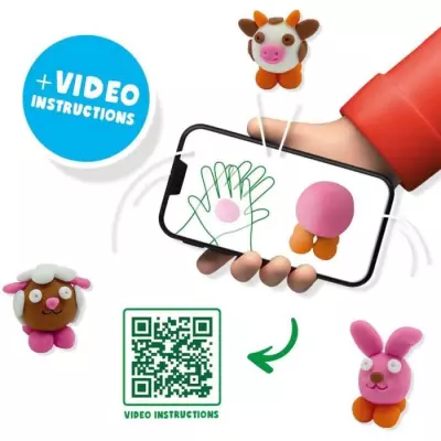 Pâte à modeler FunDo Animaux de la ferme - Interactive pour les jeunes enfants