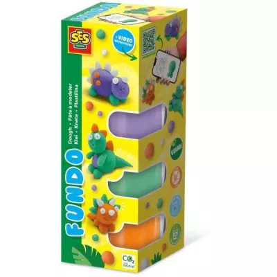 Pâte à modeler FunDo Dinosaures - SES CREATIVE - Jeu interactif pour enfants