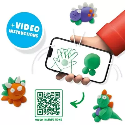 Pâte à modeler FunDo Dinosaures - SES CREATIVE - Jeu interactif pour enfants