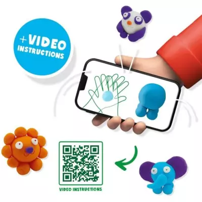 Pâte à modeler FunDo - Animaux sauvages - Interactive pour enfants