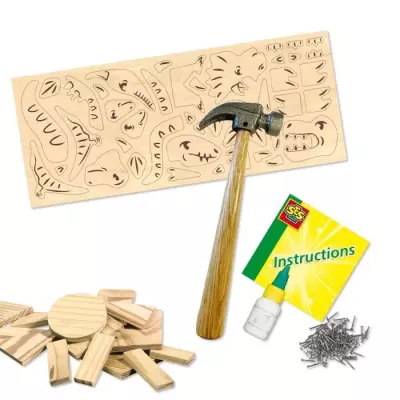 Kit de menuiserie pour enfants - Construisez des dinosaures
