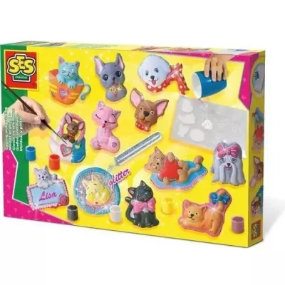 Plâtre chiens et chats - Kit créatif enfant 5+ ans