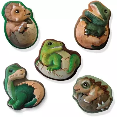 Kit Dinosaures 2 en 1 - Mouler, peindre et scratcher