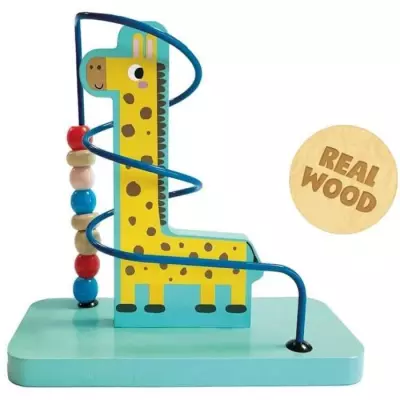 Labyrinthe de perles girafe - Jeu de bille éducatif