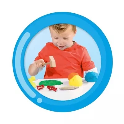 Méga kit pâte à modeler jaune pour enfant 12 mois à 4 ans