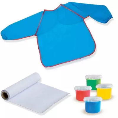 Kit de peinture au doigt pour enfants avec tablier - SES CREATIVE