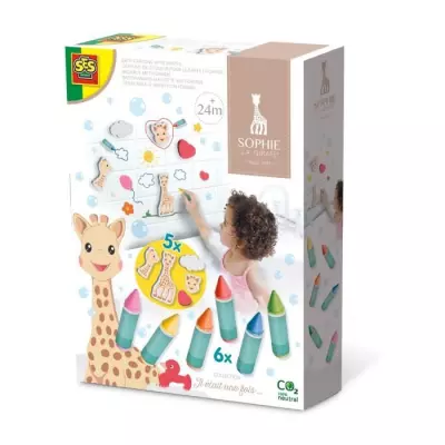 Sophie la girafe - Crayons de bain et formes amusantes