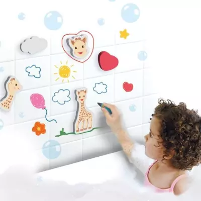 Sophie la girafe - Crayons de bain et formes amusantes
