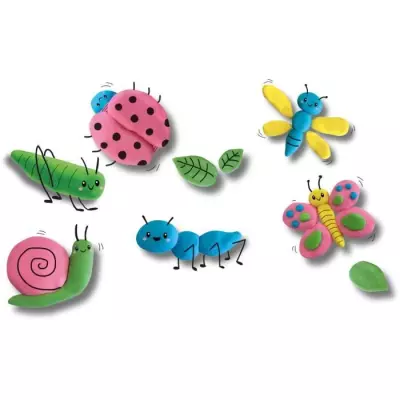 Pâte à modeler écologique SES CREATIVE 24911 - 4x90 g - Multicolore