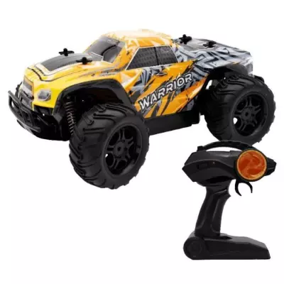 Voiture télécommandée 4X4 MONSTER WARRIOR - SILVERLIT - 4SPEED - Noir et jaune - Véhicule radiocommandé