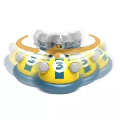 Tooko - Auto-tamponneuse télécommandée jaune pour enfant de 3 ans