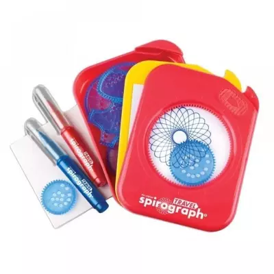 Jeu de dessin Spirograph - SILVERLIT - Enfant 8 ans - Rouge, bleu et blanc