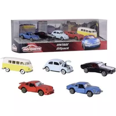 Pack cadeau MAJORETTE Vintage 5 Pcs - Véhicules miniatures