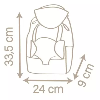 Sac à dos pour poupon - Compact et pratique