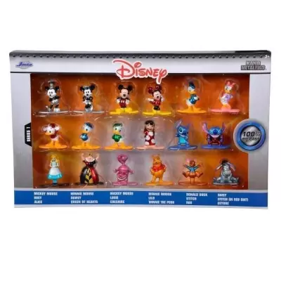Figurine Disney - Set de 18 pièces - Métal - 4cm