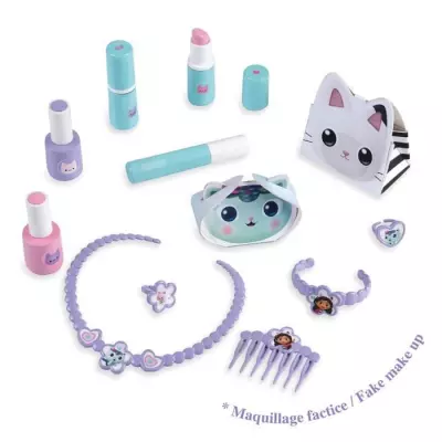 Coiffeuse enfant 2 en 1 avec tabouret et accessoires