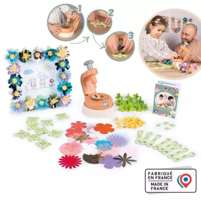 Smoby - Set création fleurs décoratives - 200 accessoires