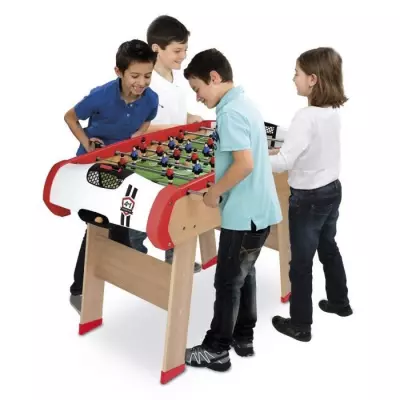 Babyfoot Powerplay 4 en 1 - Billard, palet et ping pong - 120x90x86
