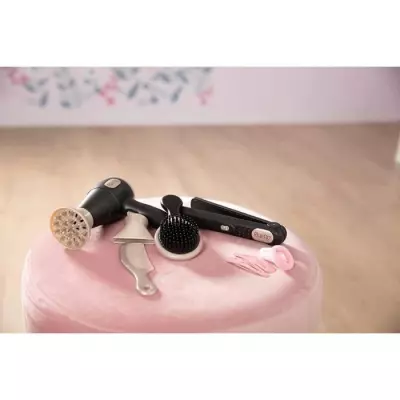 Ensemble de Coiffure Enfant Smoby - Lisseur et Sèche-Cheveux Factices