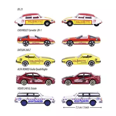 Coffret Anniversaire Majorette 60 ans - 5 miniatures métal