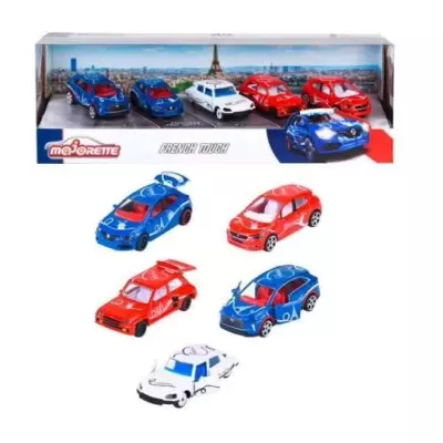 Coffret Majorette - 5 voitures françaises célèbres